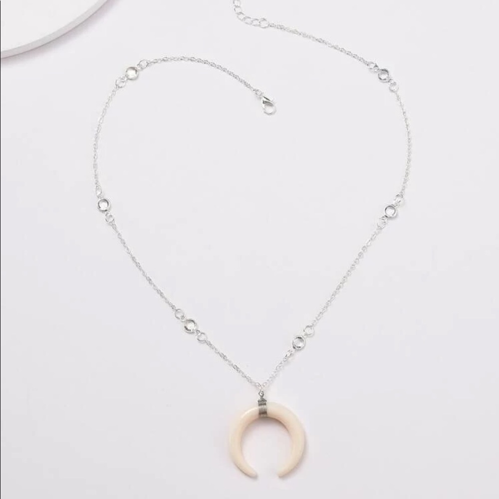 • Roslyn • Moon Pendent Necklace - Picture 2 of 4